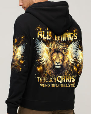 I Can Do All Things Lion Wings Men's All Over Print Shirt  - Tlnt2603252