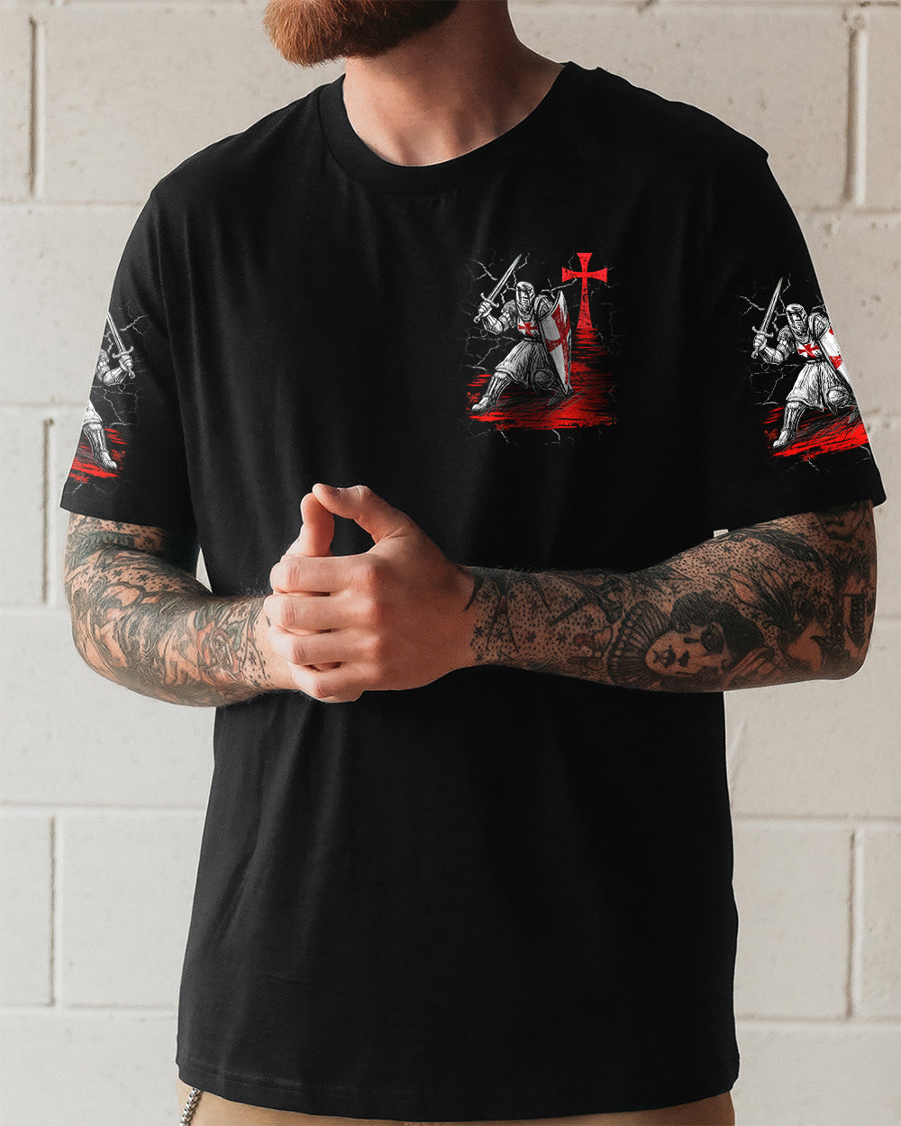 I Serve The Only King Warrior Men's All Over Print Shirt - Tlnt2612251