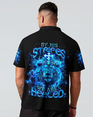 By His Stripes We Are Healed Lion Men's All Over Print Shirt  - Tlnt2803252