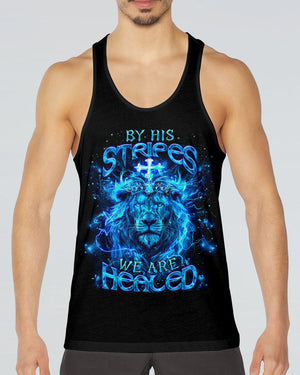By His Stripes We Are Healed Lion Men's All Over Print Shirt  - Tlnt2803252