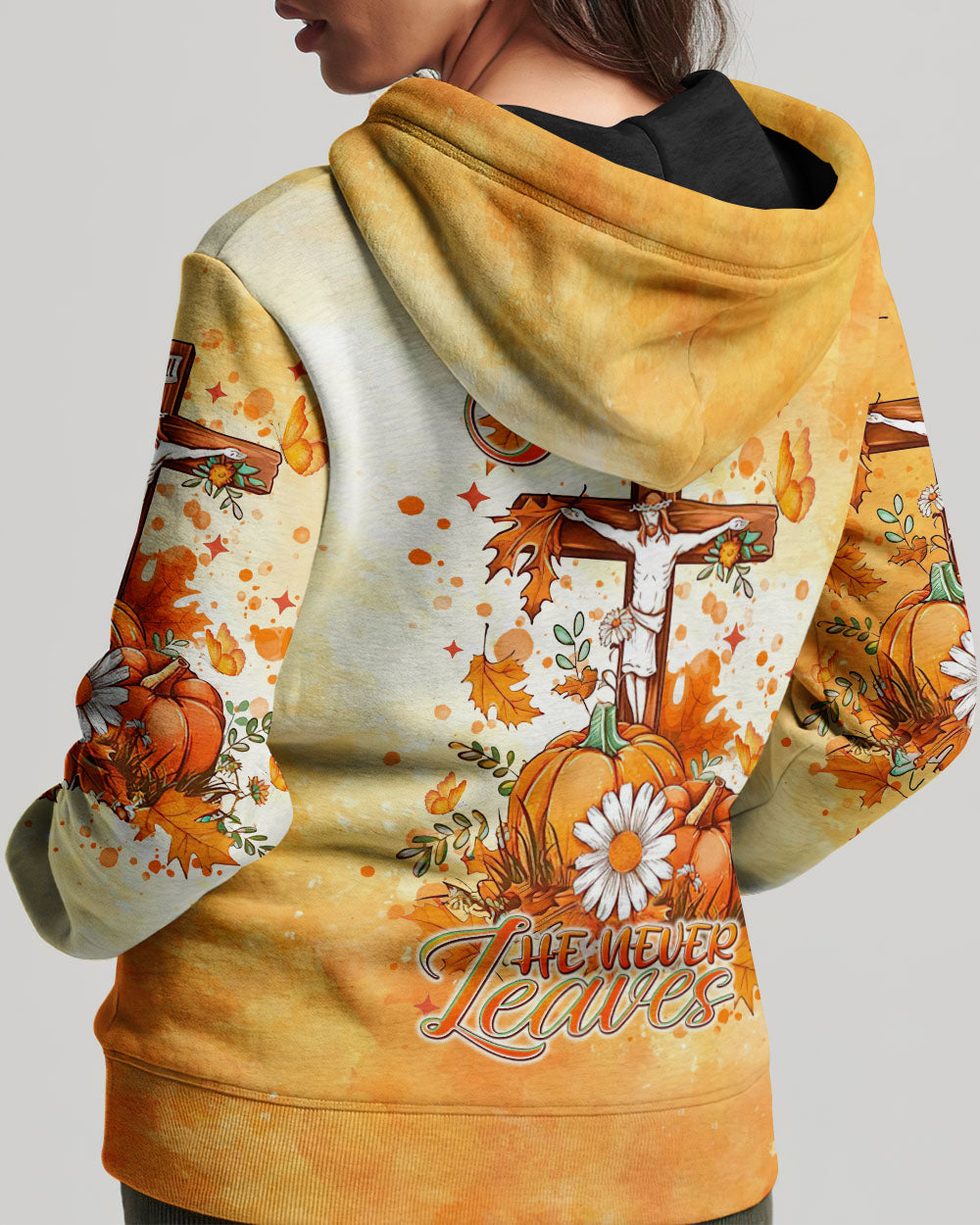 Fall For Jesus He Never Leaves Women's All Over Print Shirt - Tlnt2907242