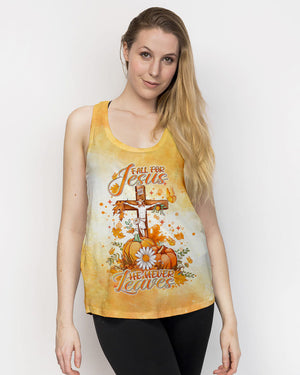 Fall For Jesus He Never Leaves Women's All Over Print Shirt - Tlnt2907242