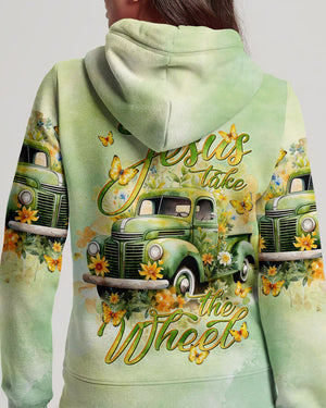 Jesus Take The Wheel Truck Flower Women's All Over Print Shirt - Tlnt2912233