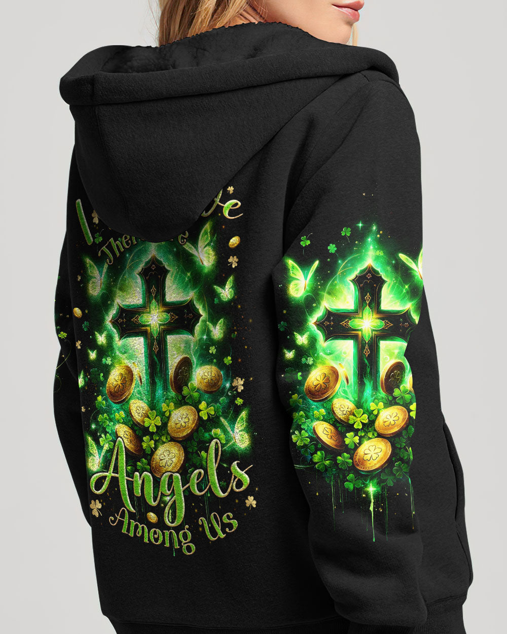 I Believe There Are Angels Among Us Patrick's Day Women's All Over Print Shirt - Tlnz0301244