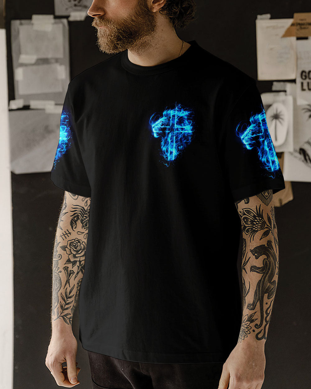 Jesus Dropped The Charges Lion Men's All Over Print Shirt - Tlnz0405242