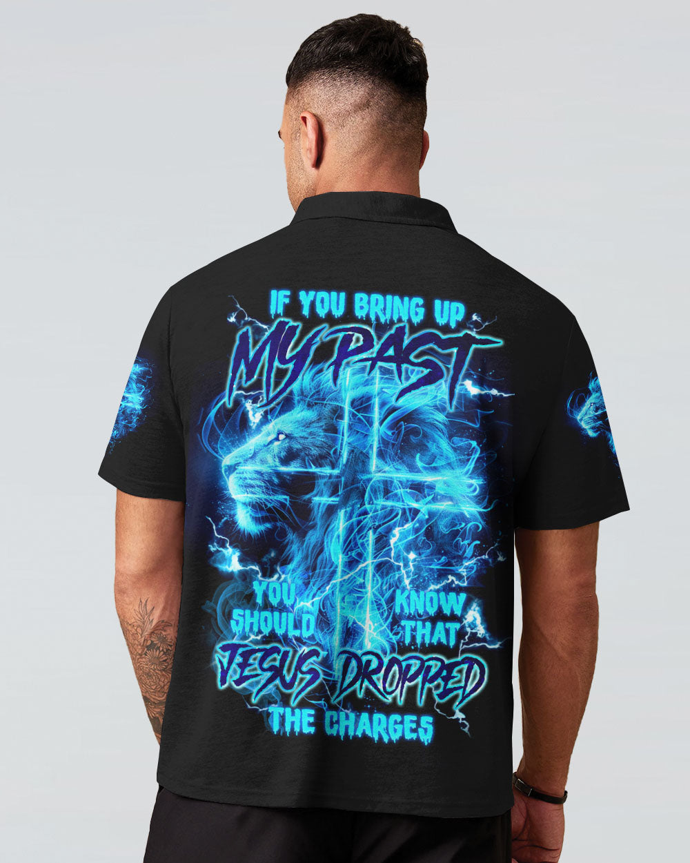 Jesus Dropped The Charges Lion Men's All Over Print Shirt - Tlnz0405242
