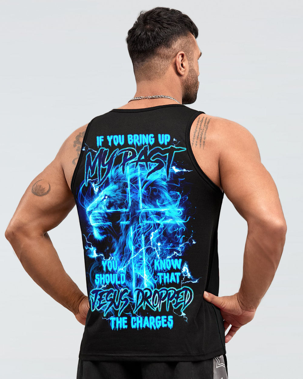 Jesus Dropped The Charges Lion Men's All Over Print Shirt - Tlnz0405242
