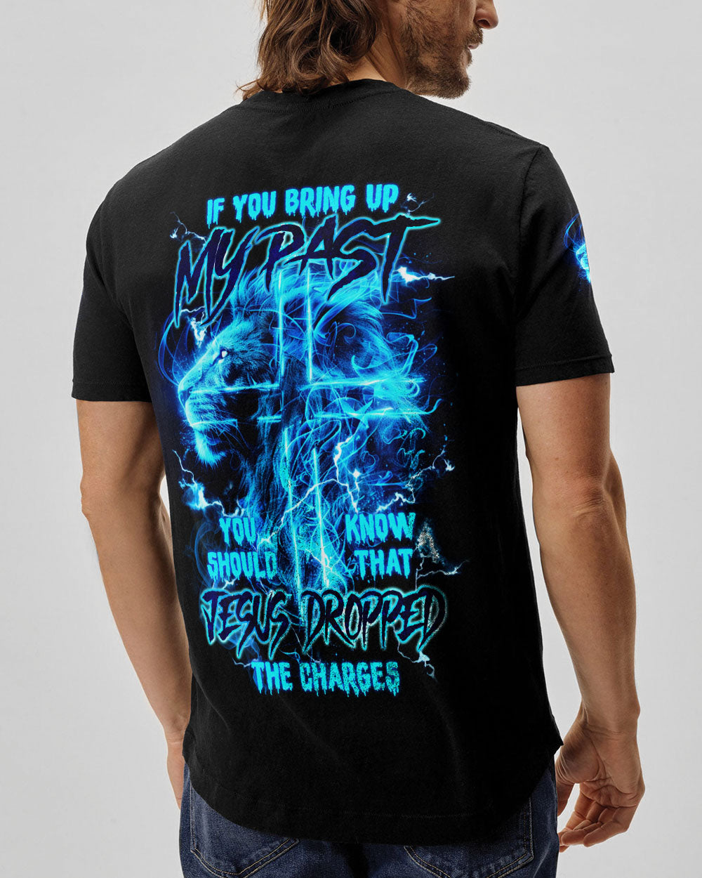 Jesus Dropped The Charges Lion Men's All Over Print Shirt - Tlnz0405242