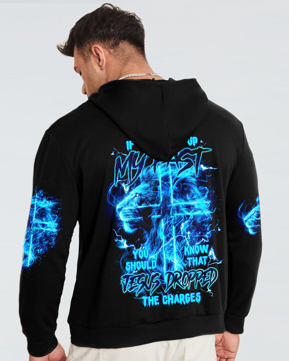 Jesus Dropped The Charges Lion Men's All Over Print Shirt - Tlnz0405242