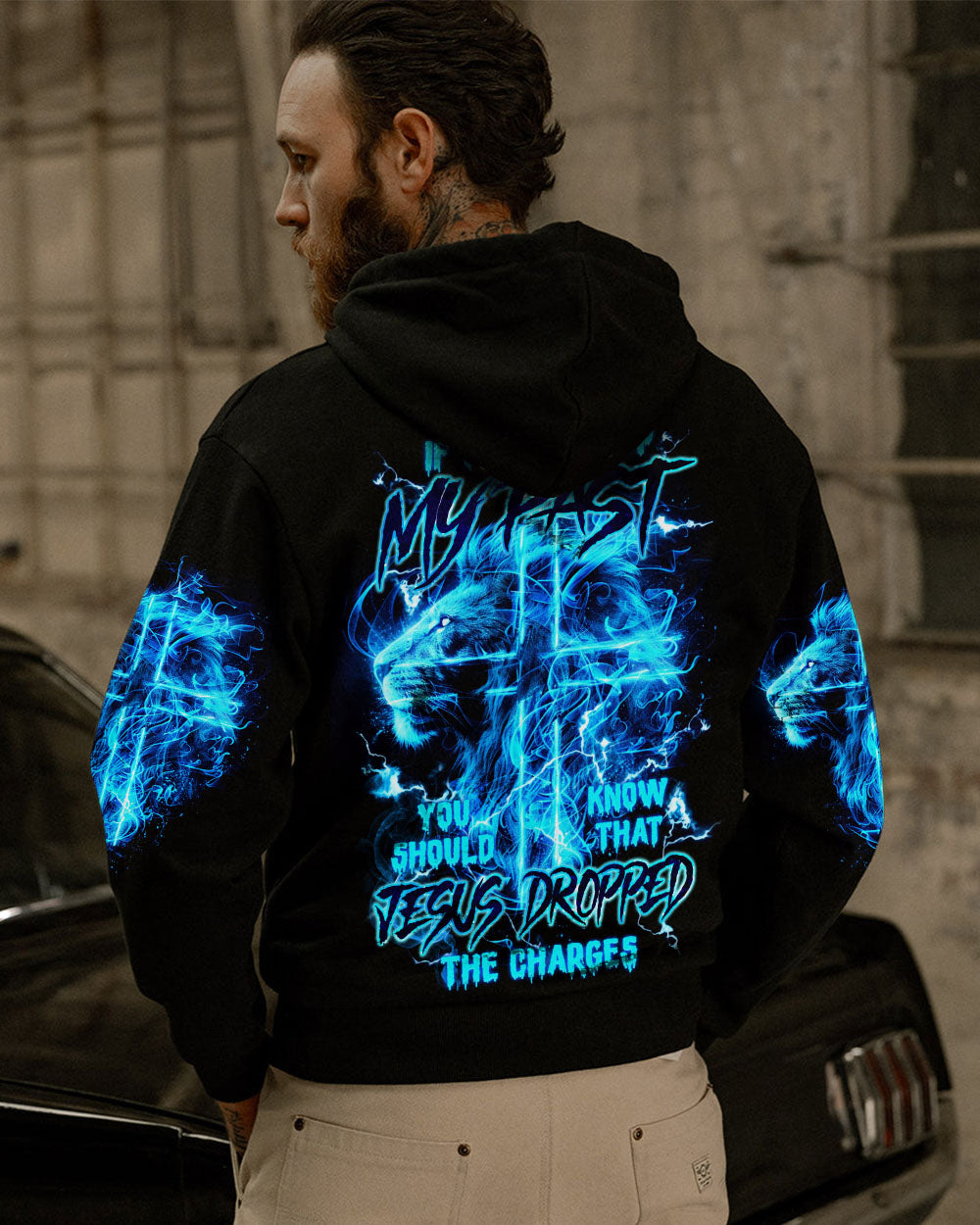 Jesus Dropped The Charges Lion Men's All Over Print Shirt - Tlnz0405242
