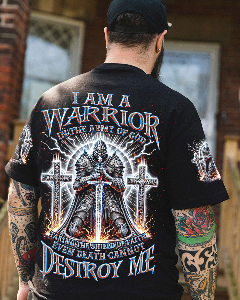 I Am A Warrior In The Army Of God Men's All Over Print Shirt - Tlnz0412242
