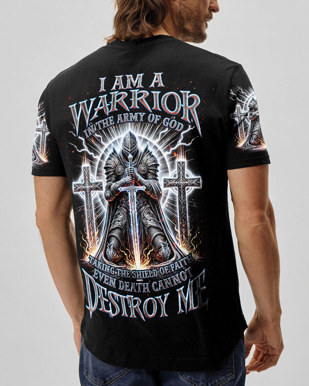 I Am A Warrior In The Army Of God Men's All Over Print Shirt - Tlnz0412242