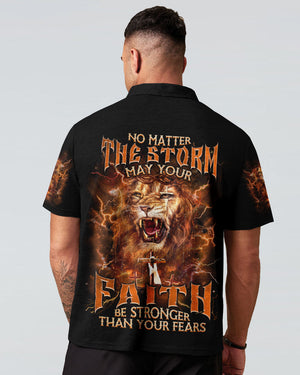 No Matter The Storm Lion Men's All Over Print Shirt - Tlnz0603252