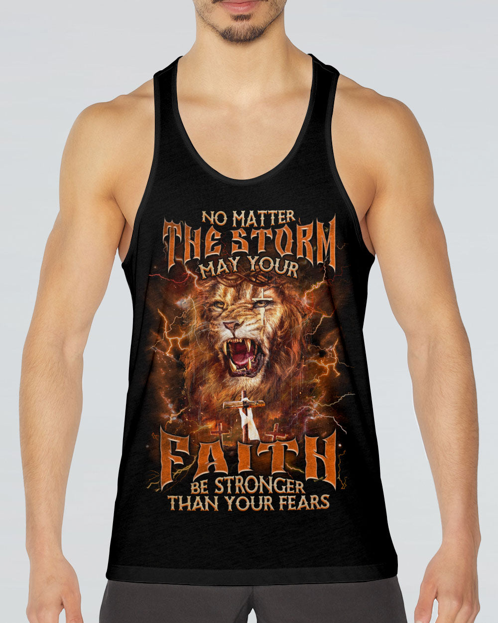 No Matter The Storm Lion Men's All Over Print Shirt - Tlnz0603252