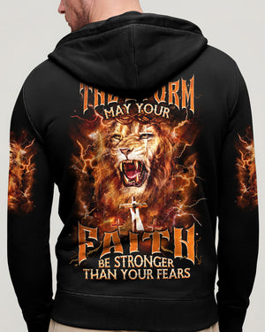 No Matter The Storm Lion Men's All Over Print Shirt - Tlnz0603252