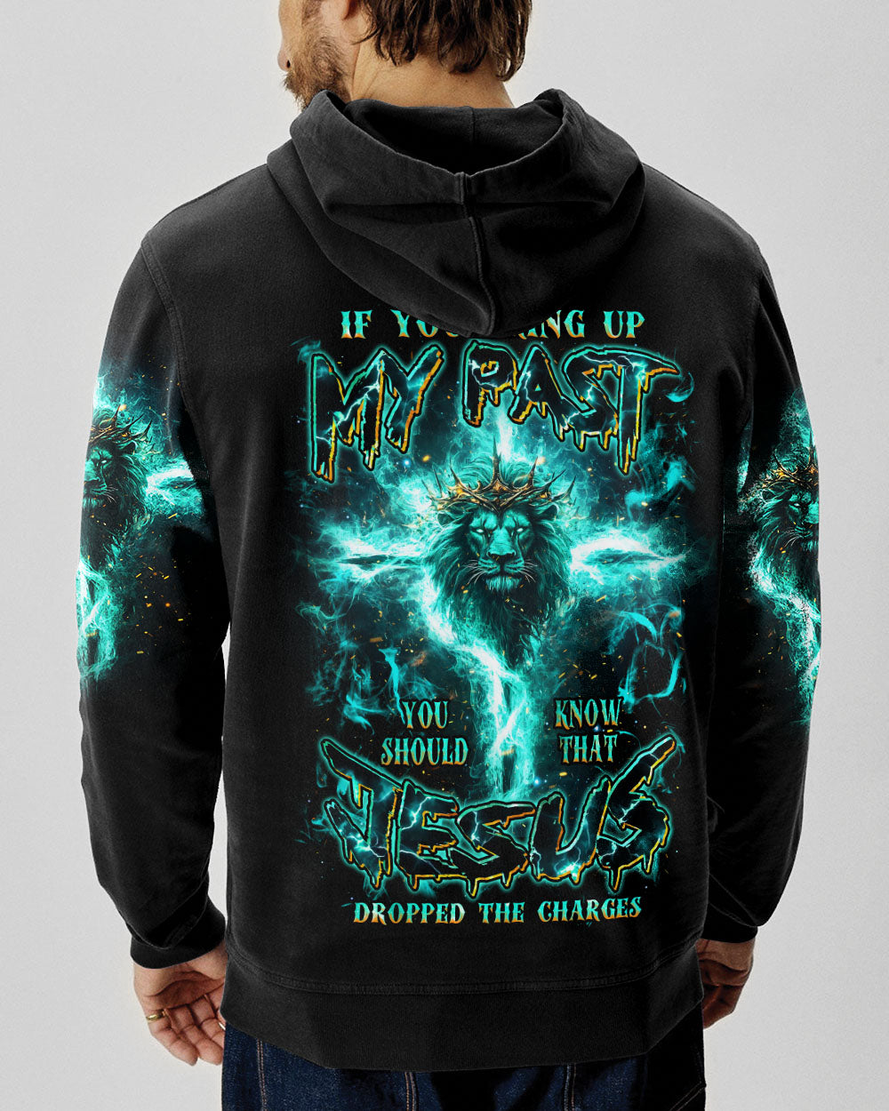 Jesus Dropped The Charges Lion Men's All Over Print Shirt - Tlnz0608244