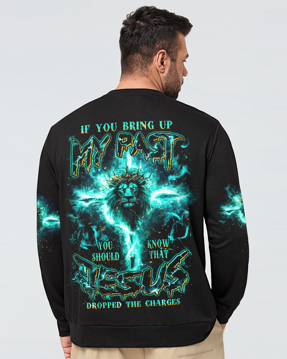 Jesus Dropped The Charges Lion Men's All Over Print Shirt - Tlnz0608244