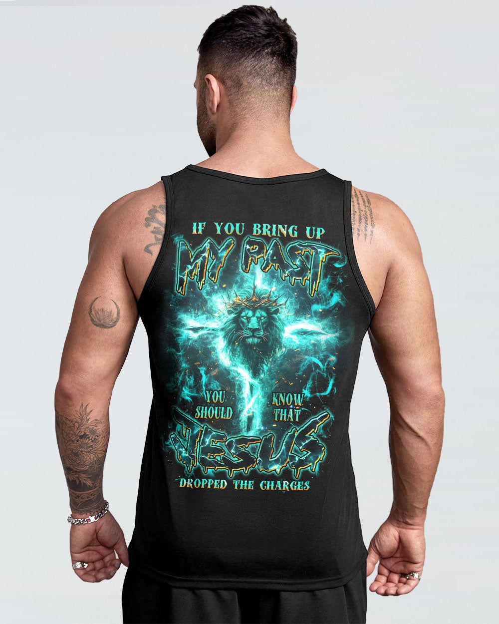 Jesus Dropped The Charges Lion Men's All Over Print Shirt - Tlnz0608244