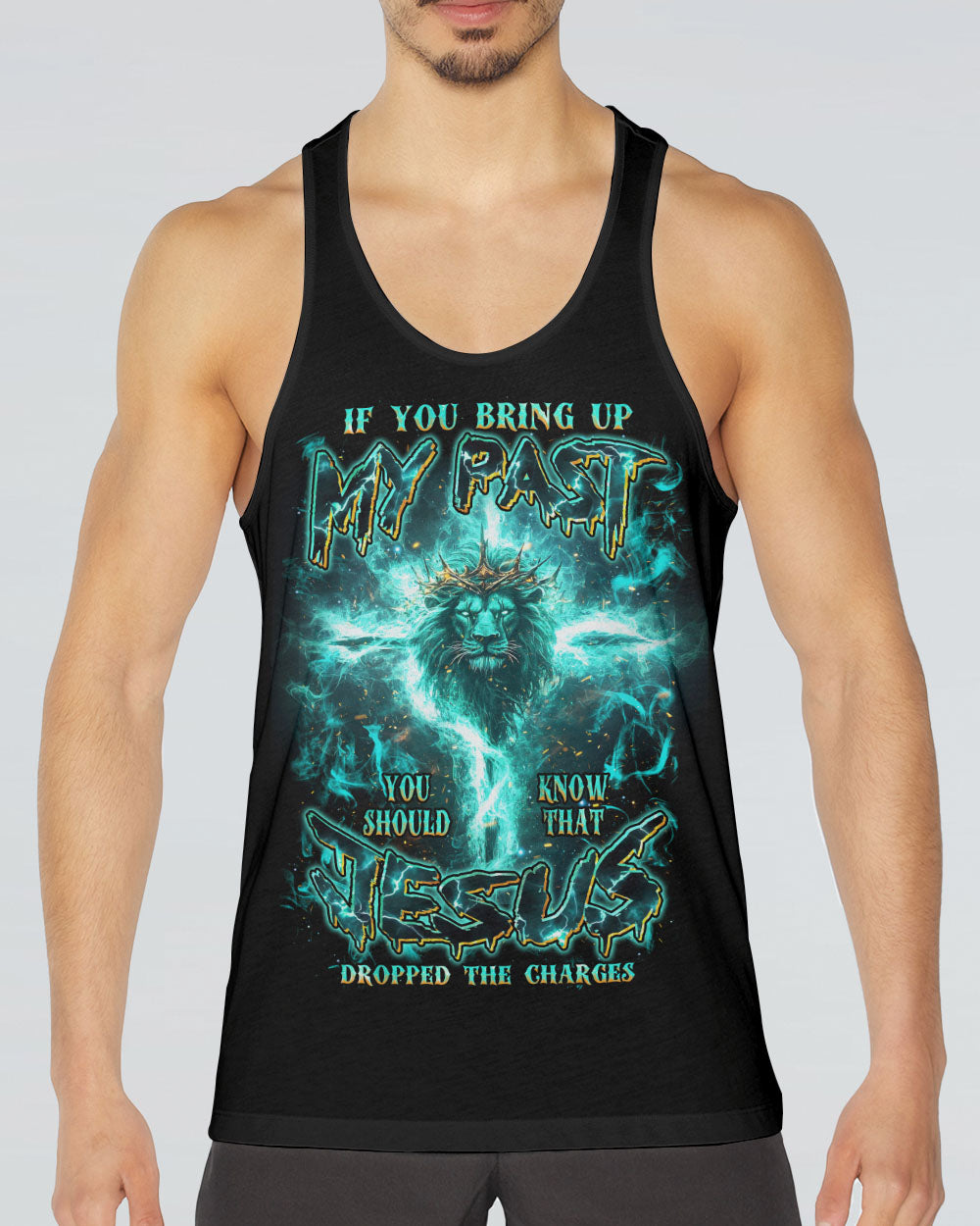 Jesus Dropped The Charges Lion Men's All Over Print Shirt - Tlnz0608244