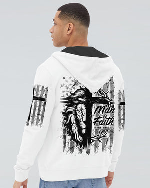 Man Of Faith Lion Men's All Over Print Shirt  - Tlnz0611243