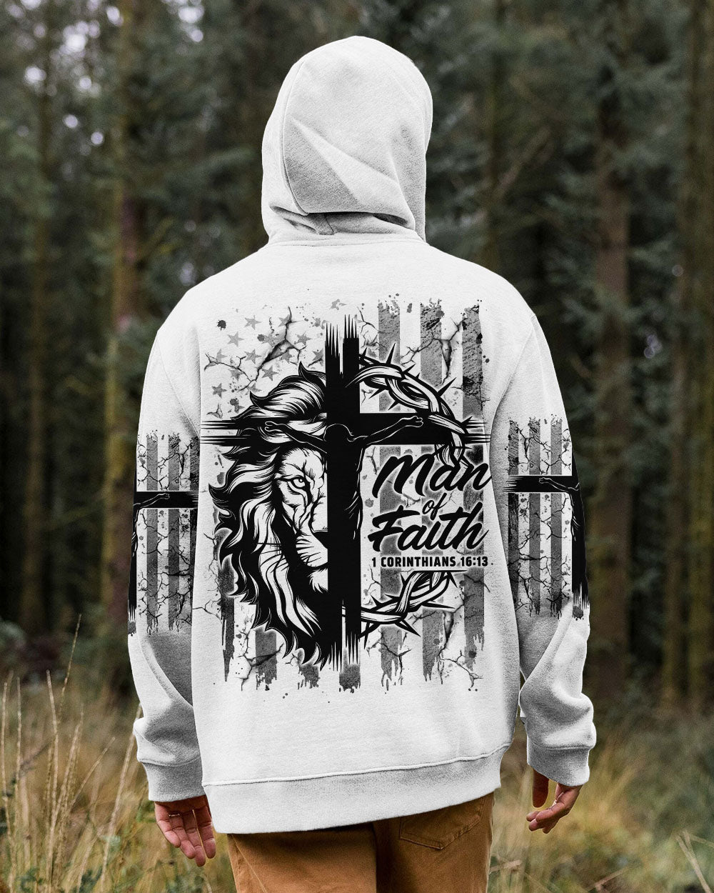Man Of Faith Lion Men's All Over Print Shirt  - Tlnz0611243