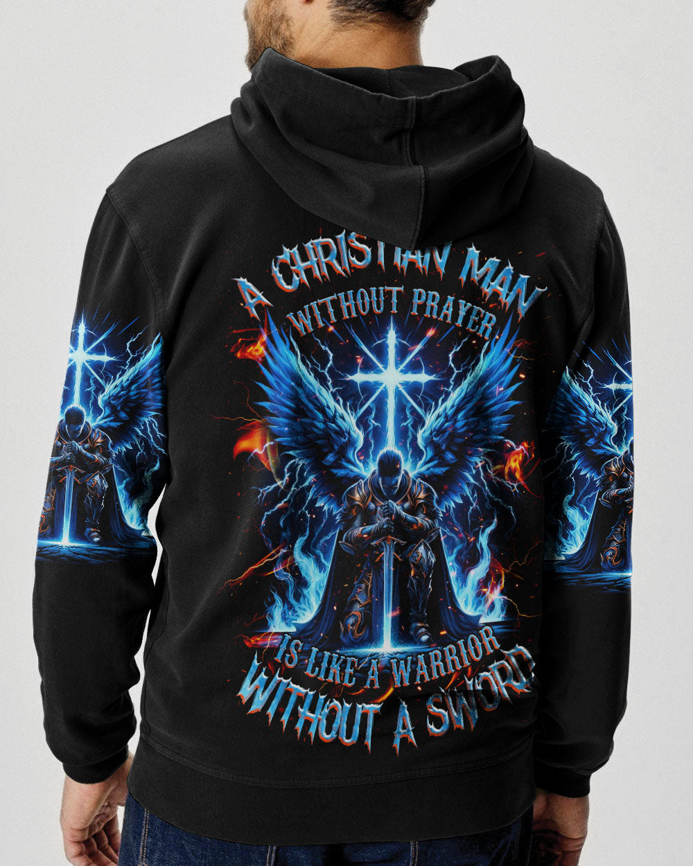 A Christian Man Without Prayer Warrior Men's All Over Print Shirt - Tlnz0705245