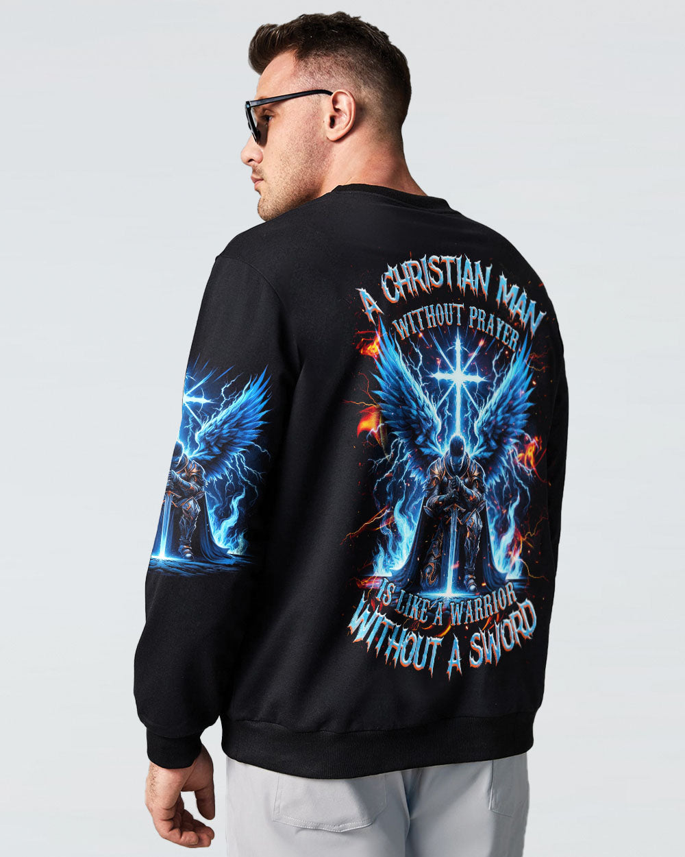 A Christian Man Without Prayer Warrior Men's All Over Print Shirt - Tlnz0705245