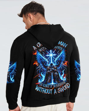 A Christian Man Without Prayer Warrior Men's All Over Print Shirt - Tlnz0705245