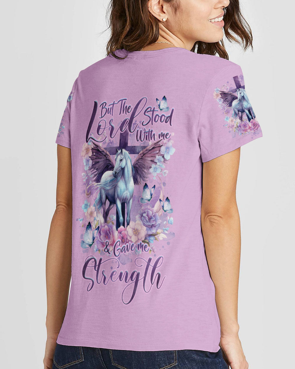 But The Lord Stood With Me Horse Women's All Over Print Shirt - Tlnz1310231