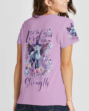 But The Lord Stood With Me Horse Women's All Over Print Shirt - Tlnz1310231