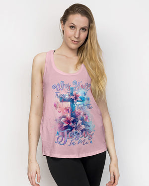 Why Y'all Trying To Test The Jesus In Me Women's All Over Print Shirt - Tlnz1603241