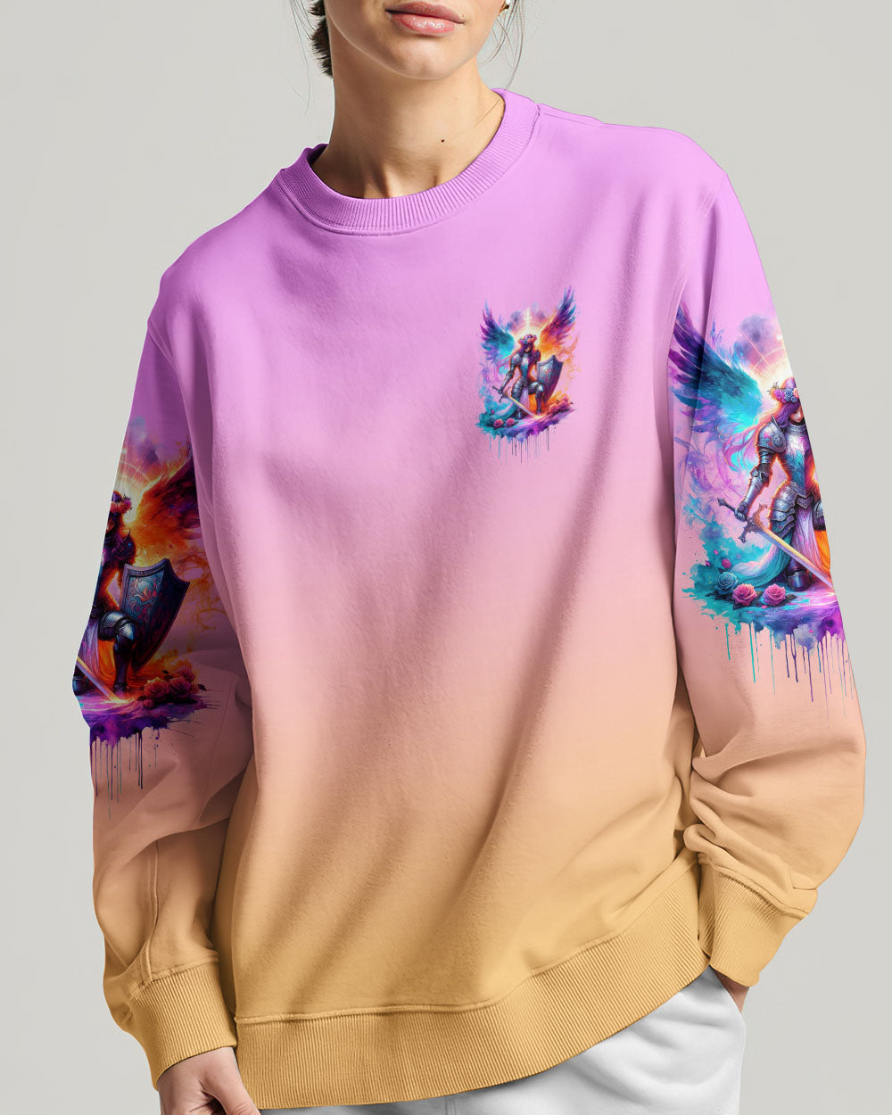 Prayers Can Move Mountains Warrior Wings Women's All Over Print Shirt - Tlnz1612233