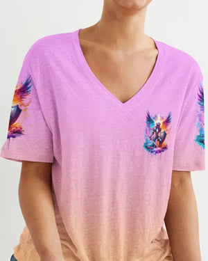 Prayers Can Move Mountains Warrior Wings Women's All Over Print Shirt - Tlnz1612233