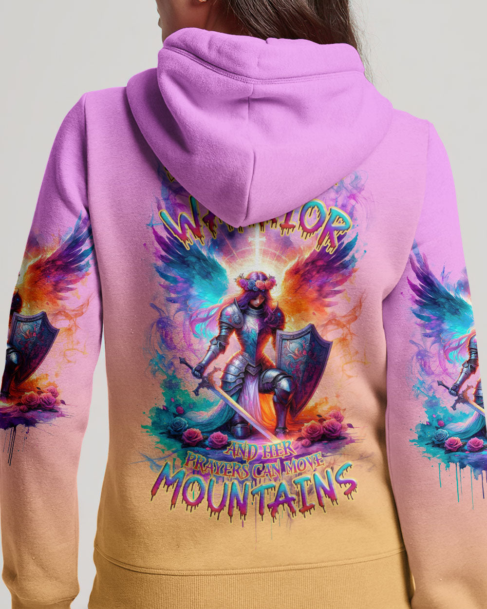 Prayers Can Move Mountains Warrior Wings Women's All Over Print Shirt - Tlnz1612233