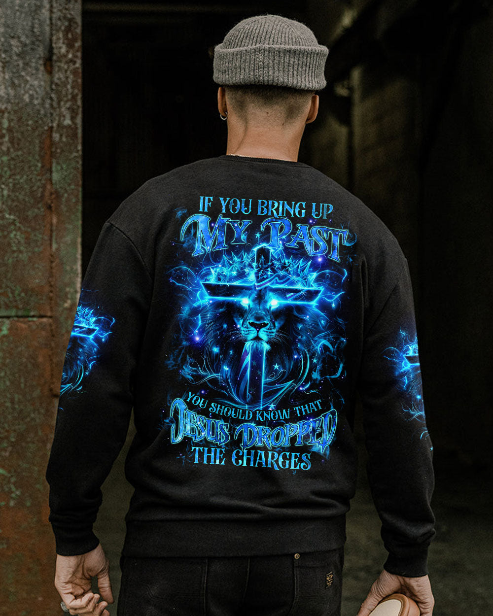 Jesus Dropped The Charges Lion Men's All Over Print Shirt - Tlnz1704244
