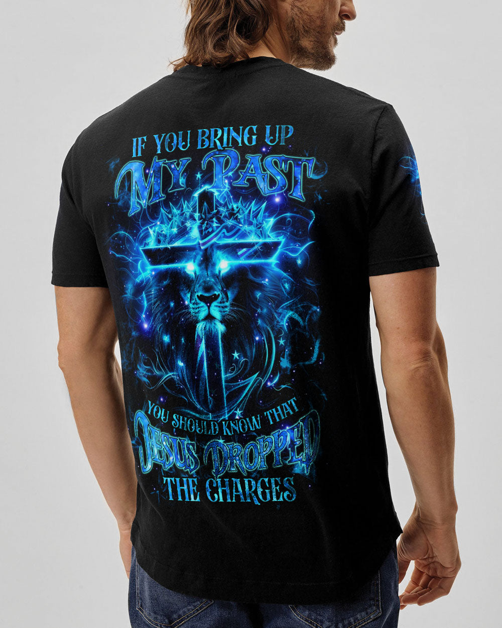 Jesus Dropped The Charges Lion Men's All Over Print Shirt - Tlnz1704244