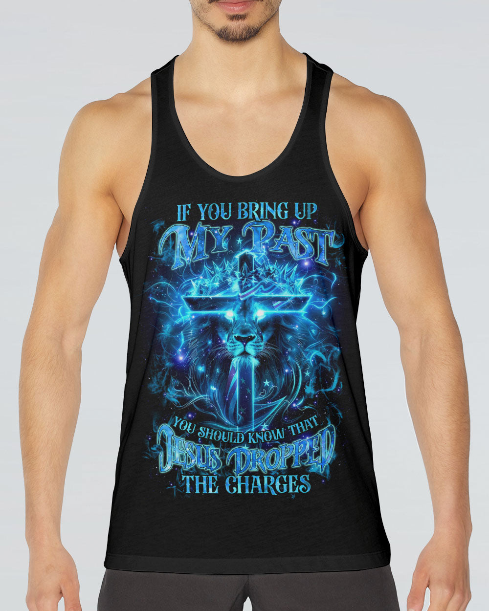 Jesus Dropped The Charges Lion Men's All Over Print Shirt - Tlnz1704244