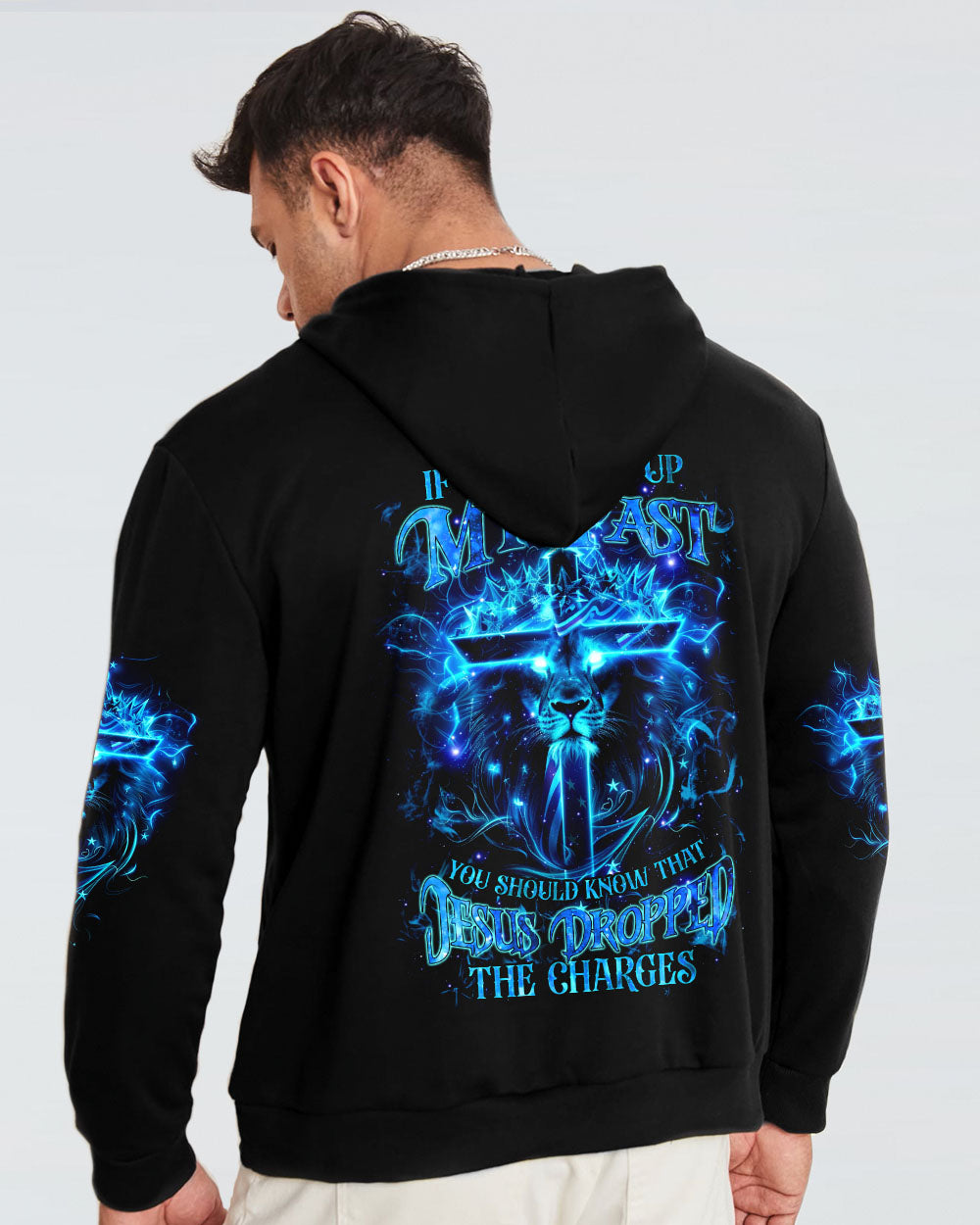 Jesus Dropped The Charges Lion Men's All Over Print Shirt - Tlnz1704244