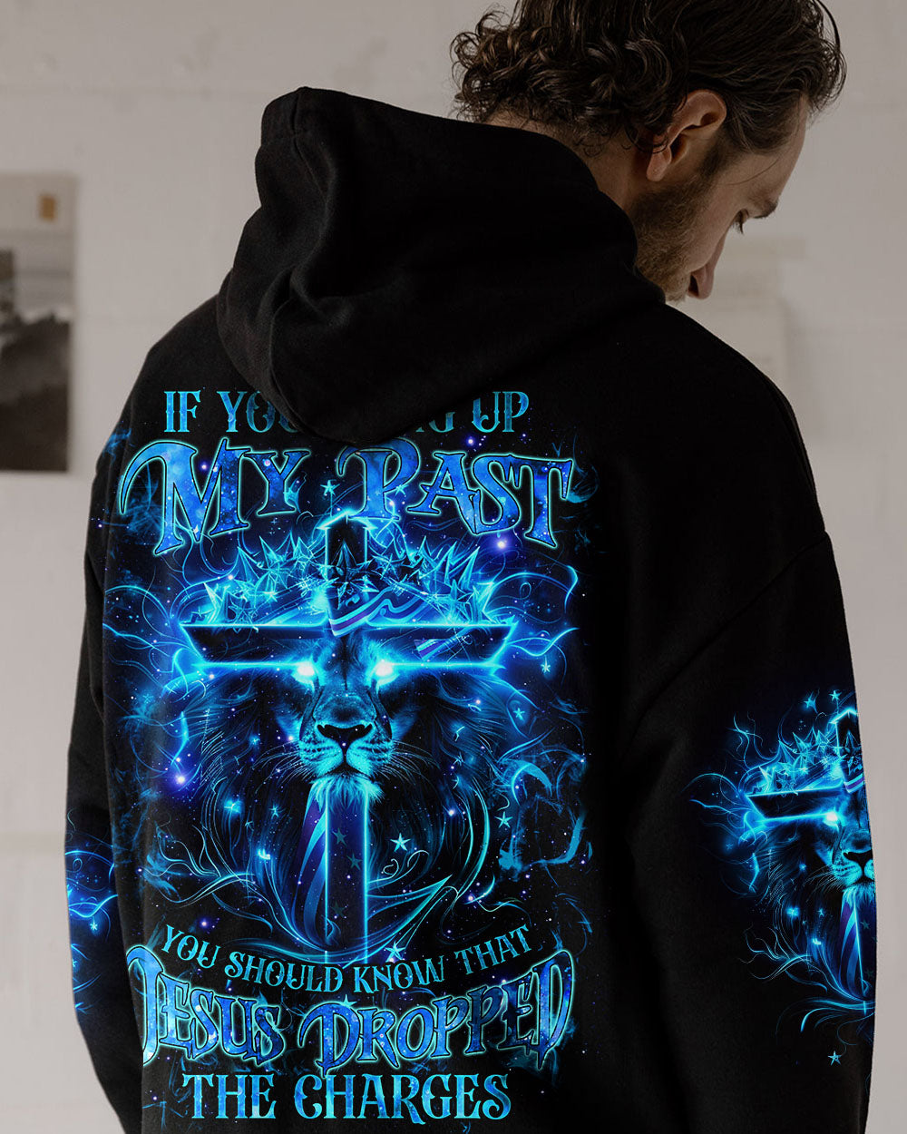 Jesus Dropped The Charges Lion Men's All Over Print Shirt - Tlnz1704244