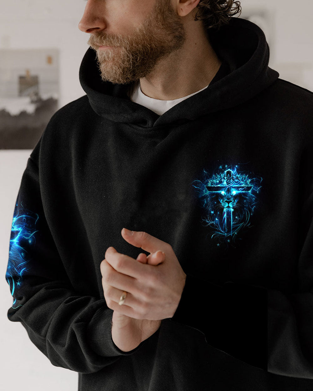 Jesus Dropped The Charges Lion Men's All Over Print Shirt - Tlnz1704244