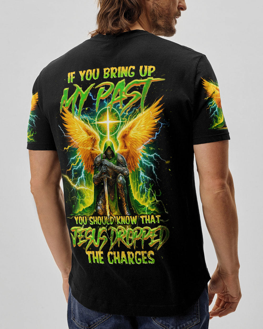 Jesus Dropped The Charges Warrior Men's All Over Print Shirt - Tlnz1705245