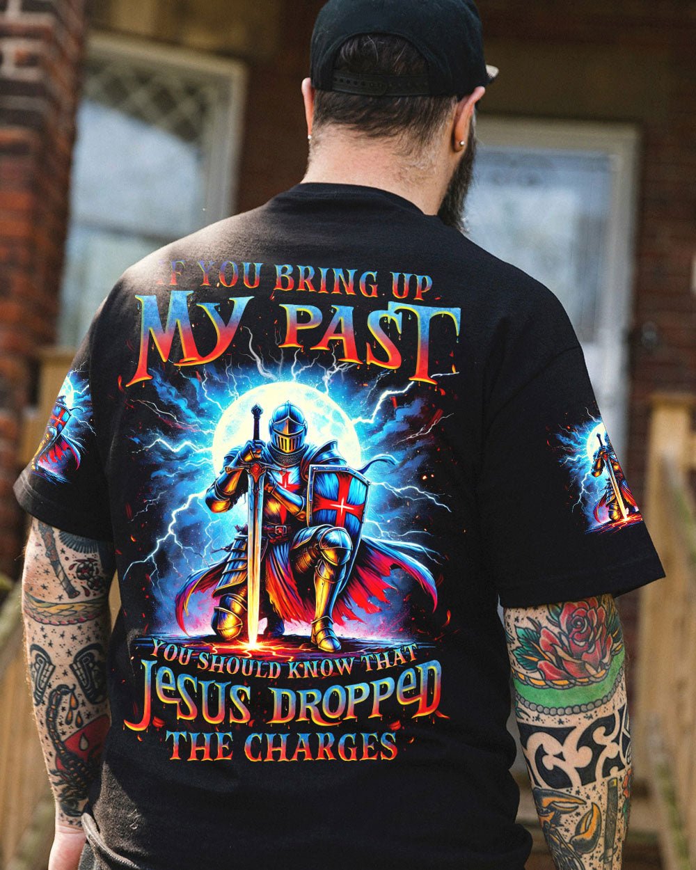 Jesus Dropped The Charges Warrior Men's All Over Print Shirt - Tlnz1707242