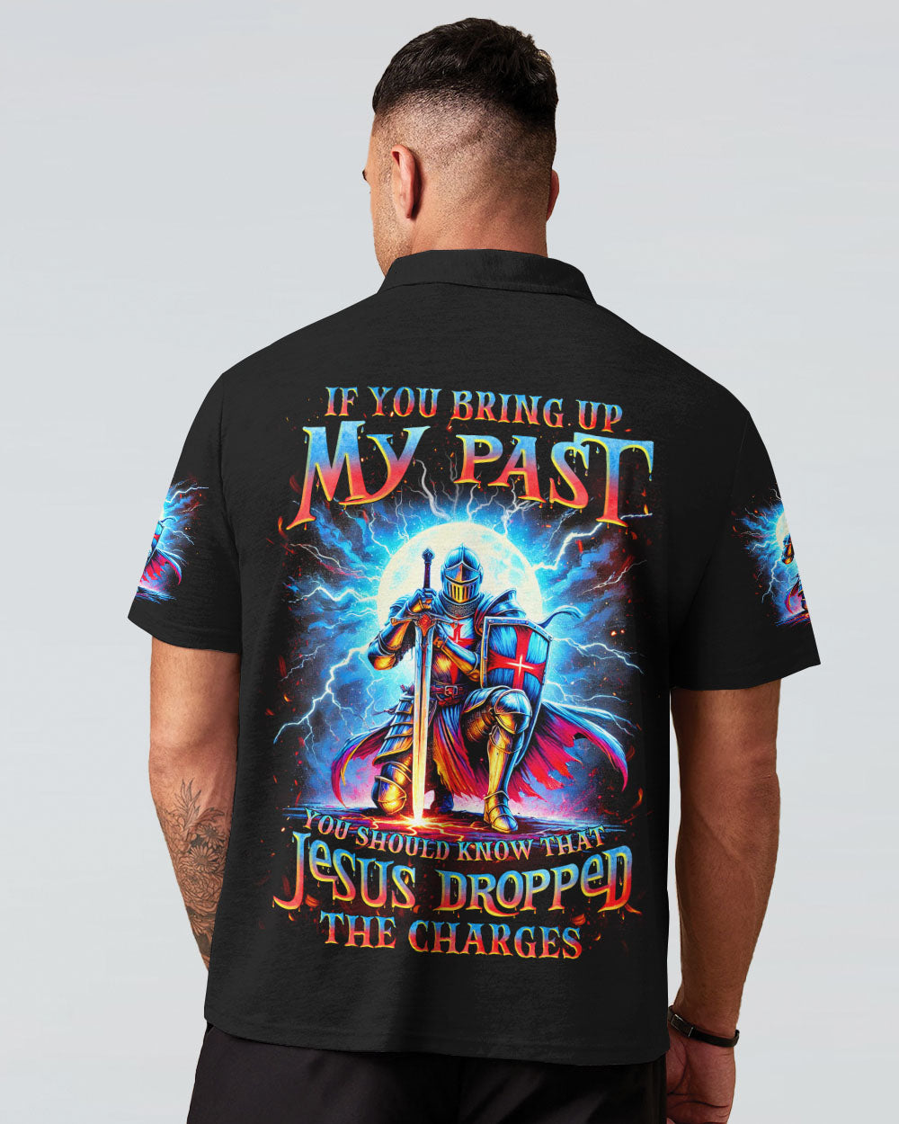 Jesus Dropped The Charges Warrior Men's All Over Print Shirt - Tlnz1707242
