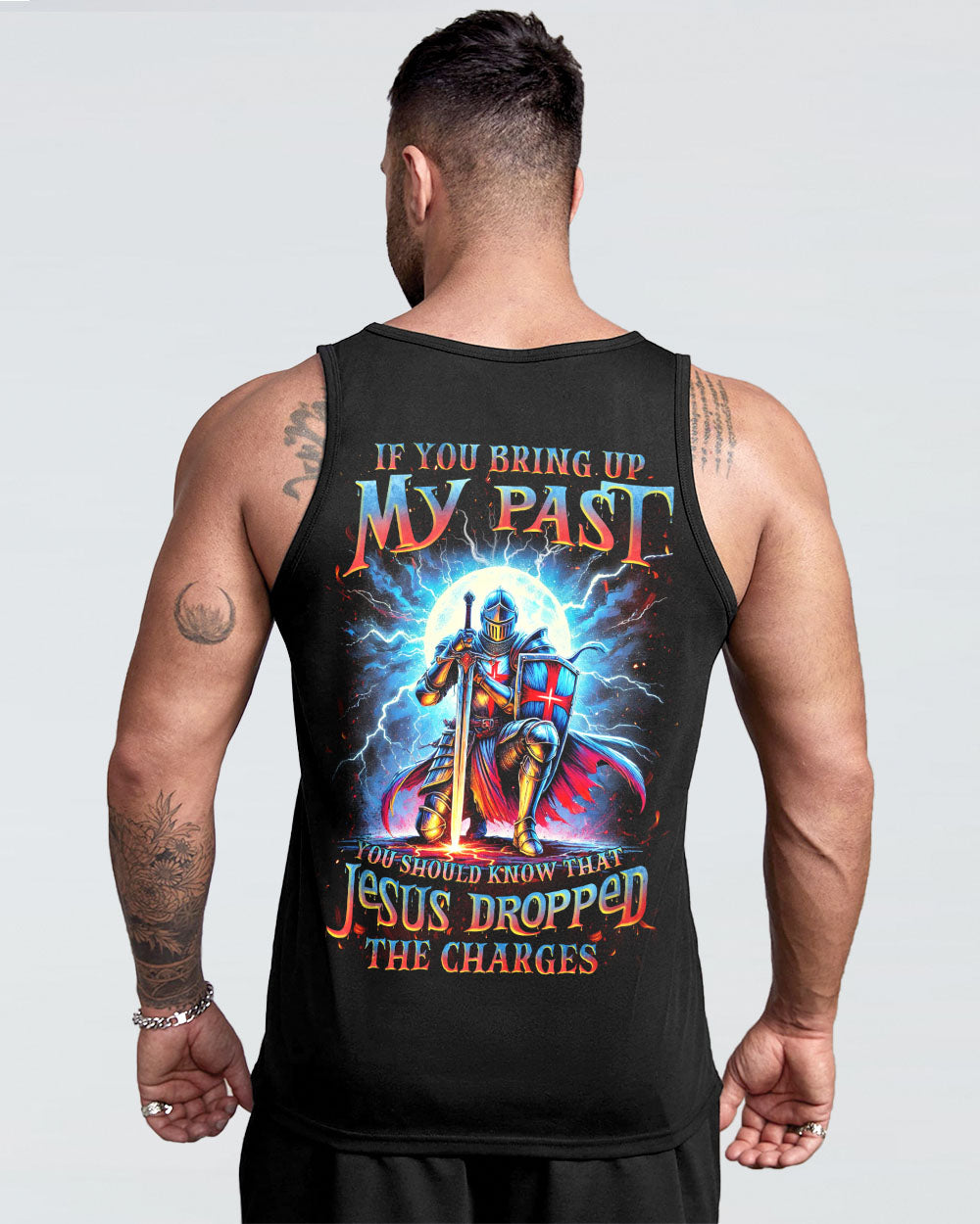 Jesus Dropped The Charges Warrior Men's All Over Print Shirt - Tlnz1707242