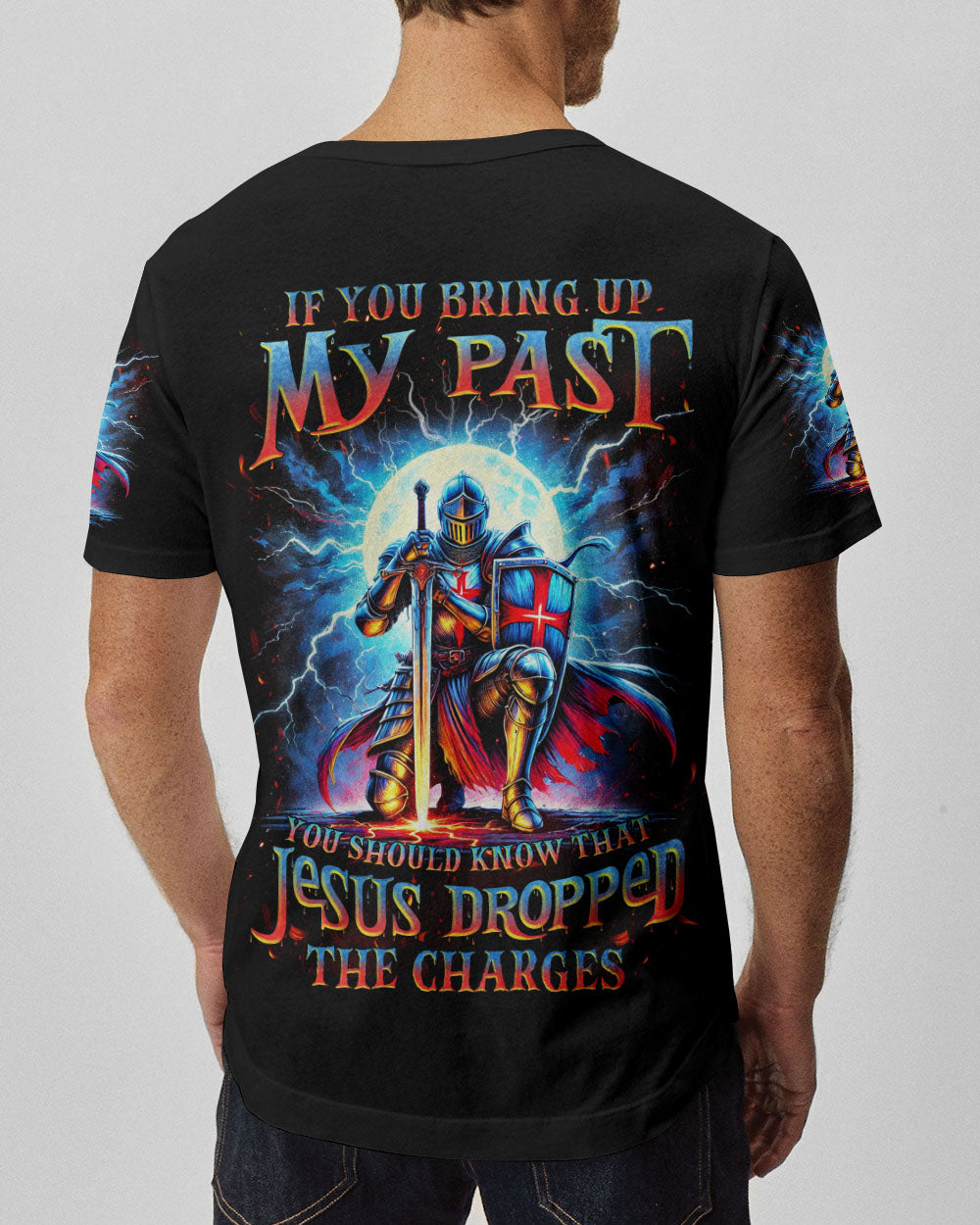 Jesus Dropped The Charges Warrior Men's All Over Print Shirt - Tlnz1707242