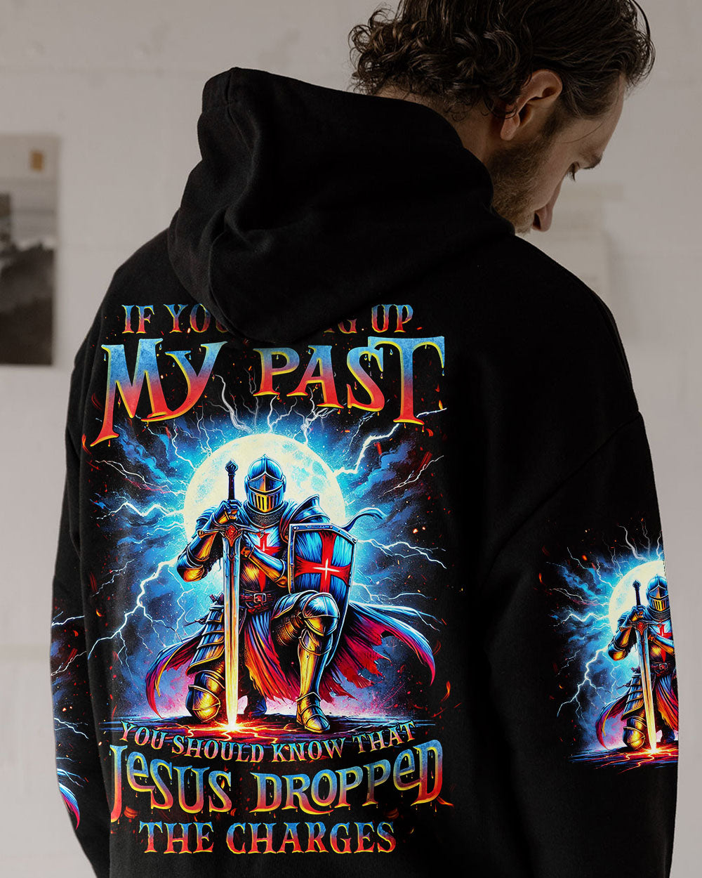 Jesus Dropped The Charges Warrior Men's All Over Print Shirt - Tlnz1707242
