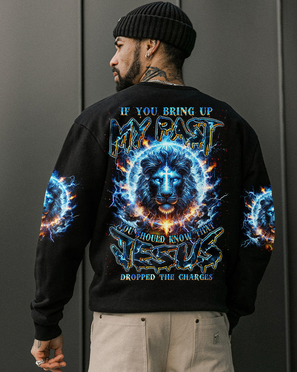 Jesus Dropped The Charges Lion Men's All Over Print Shirt - Tlnz1806244
