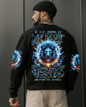 Jesus Dropped The Charges Lion Men's All Over Print Shirt - Tlnz1806244