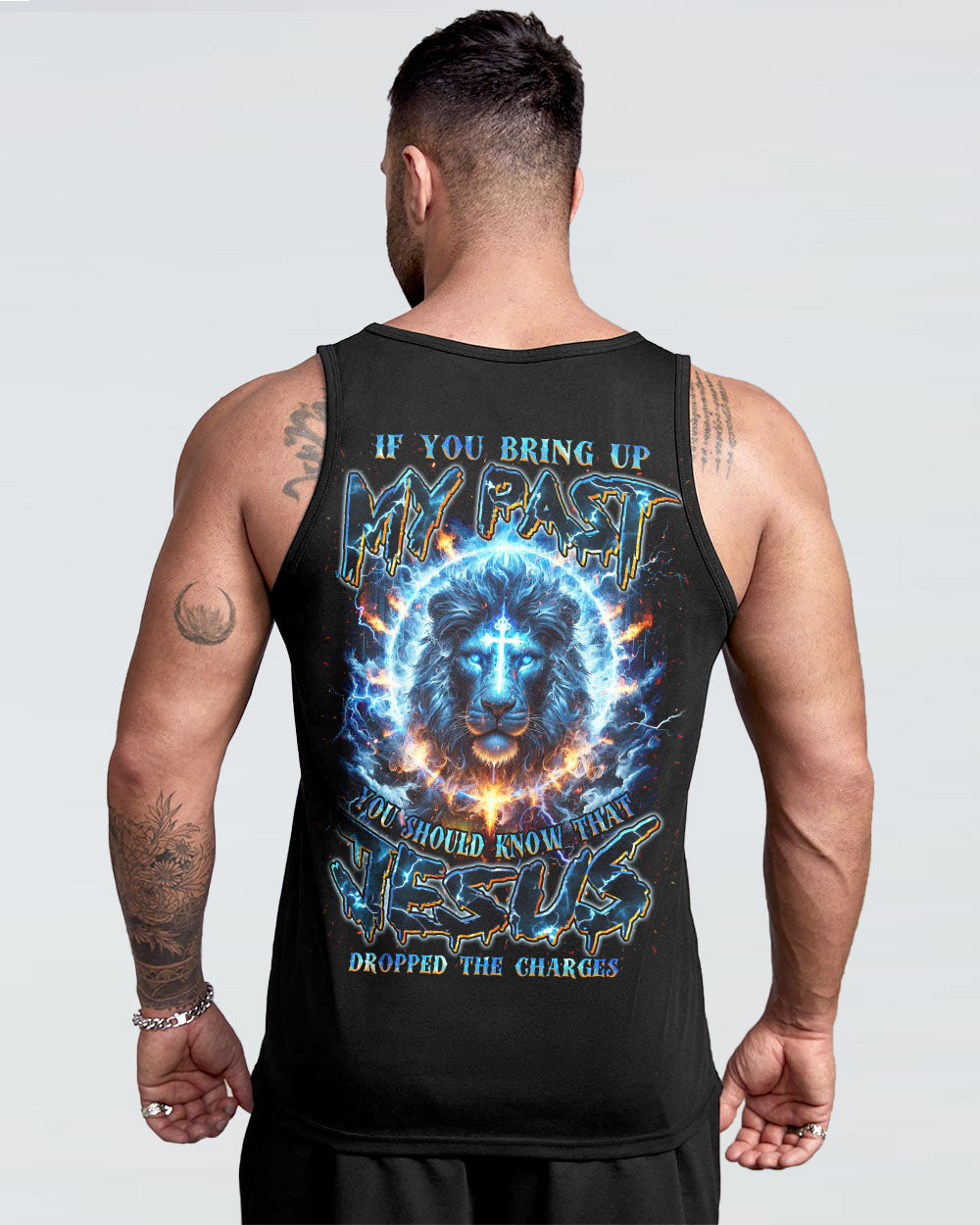 Jesus Dropped The Charges Lion Men's All Over Print Shirt - Tlnz1806244