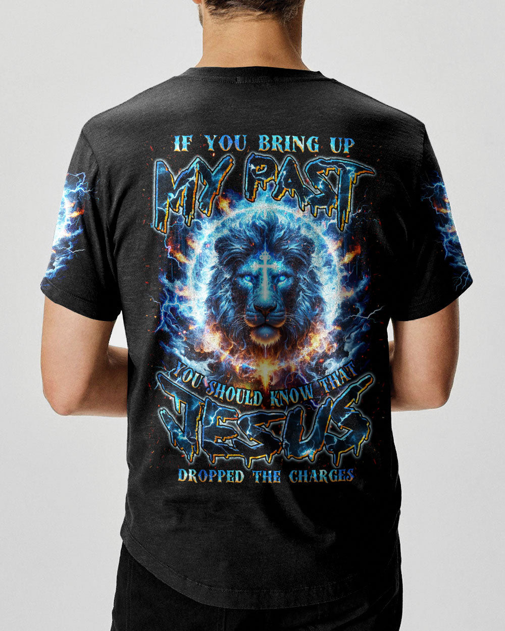 Jesus Dropped The Charges Lion Men's All Over Print Shirt - Tlnz1806244